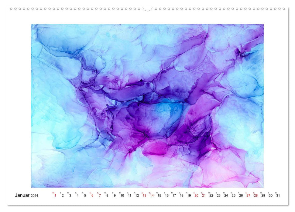 Abstract color harmonies (CALVENDO Premium Wall Calendar 2024) 