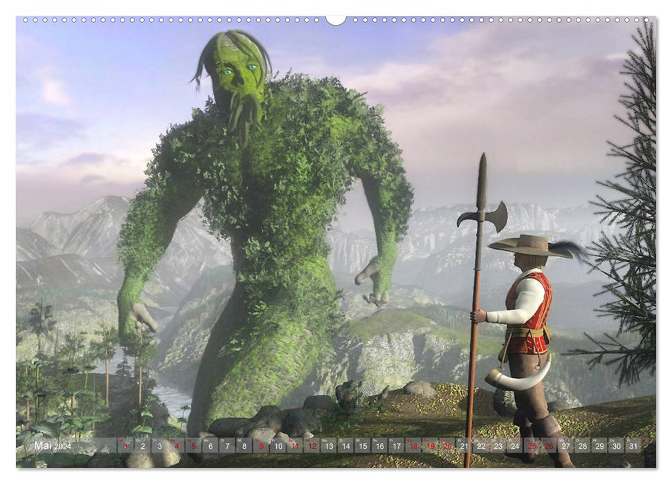 Fantasy Giants (CALVENDO Premium Wall Calendar 2024) 