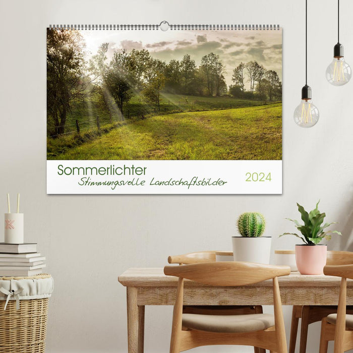 Sommerlichter - Stimmungsvolle Landschaftsbilder (CALVENDO Wandkalender 2024)