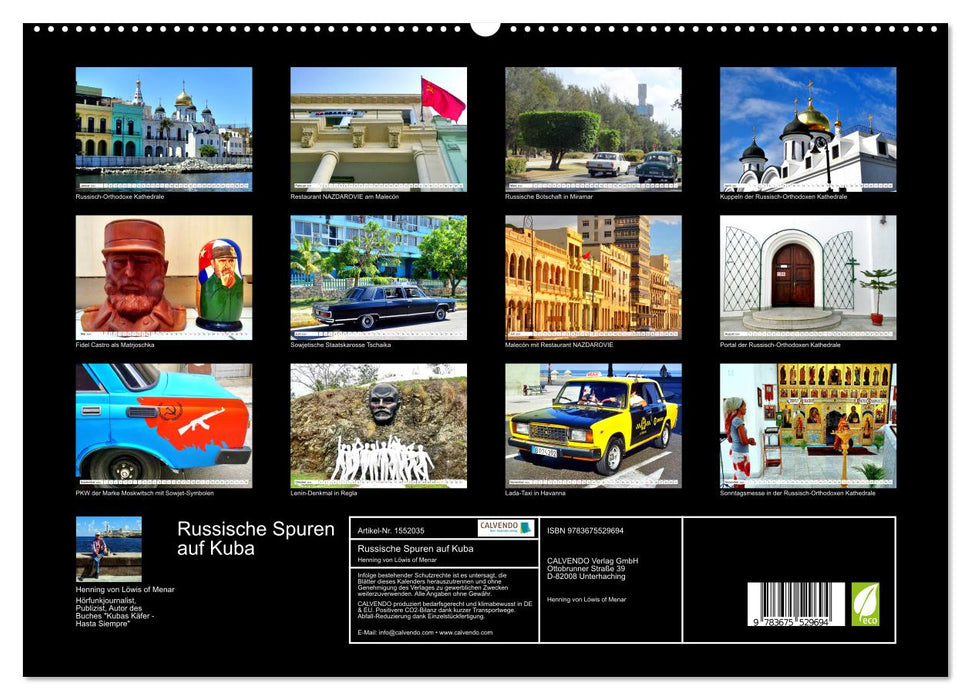 Russian traces on Cuba - impressions from Havana (CALVENDO Premium Wall Calendar 2024) 