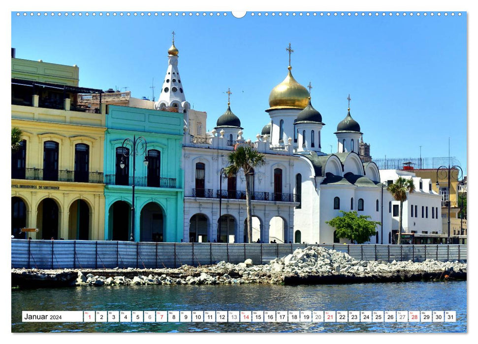 Russian traces on Cuba - impressions from Havana (CALVENDO Premium Wall Calendar 2024) 
