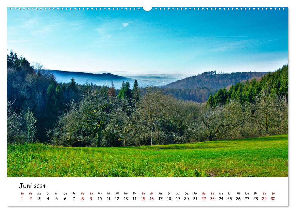 Hohenlohe - Between city and country (CALVENDO Premium Wall Calendar 2024) 