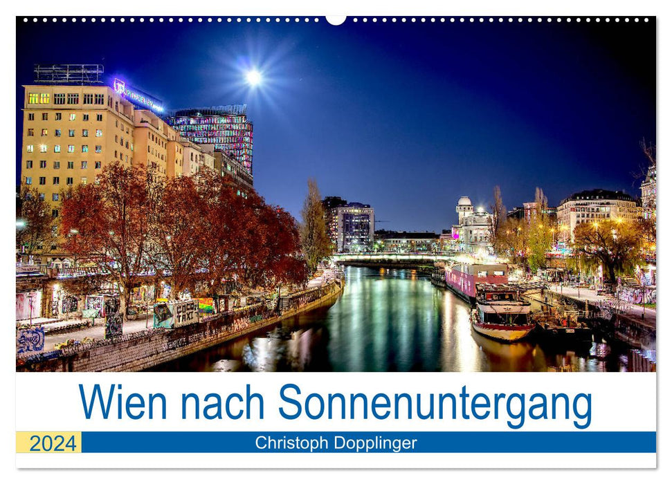 Vienna after sunset (CALVENDO wall calendar 2024) 