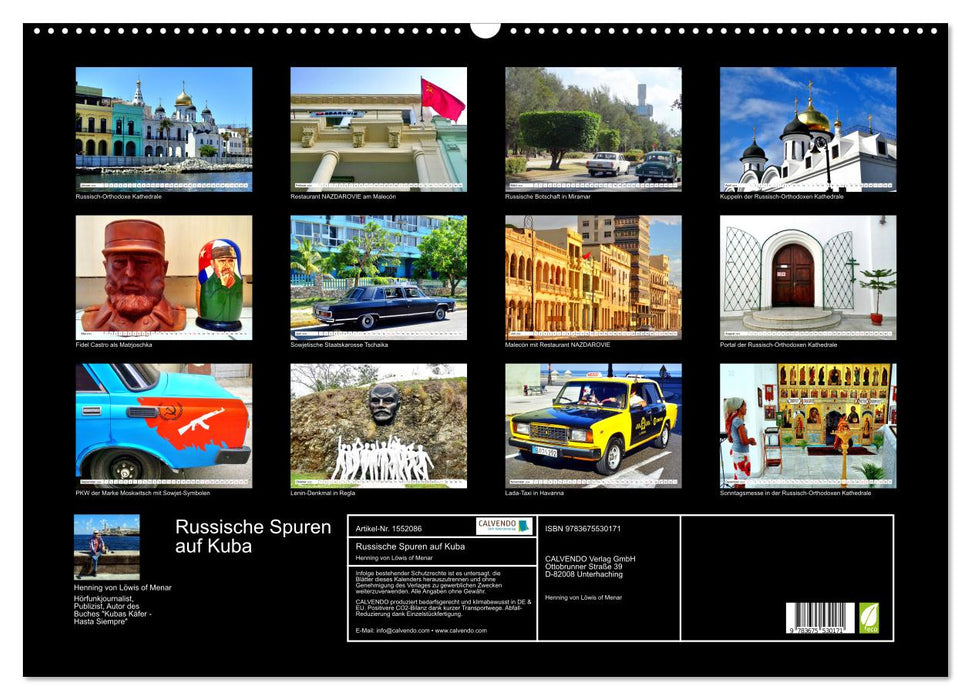 Russian traces on Cuba - impressions from Havana (CALVENDO wall calendar 2024) 