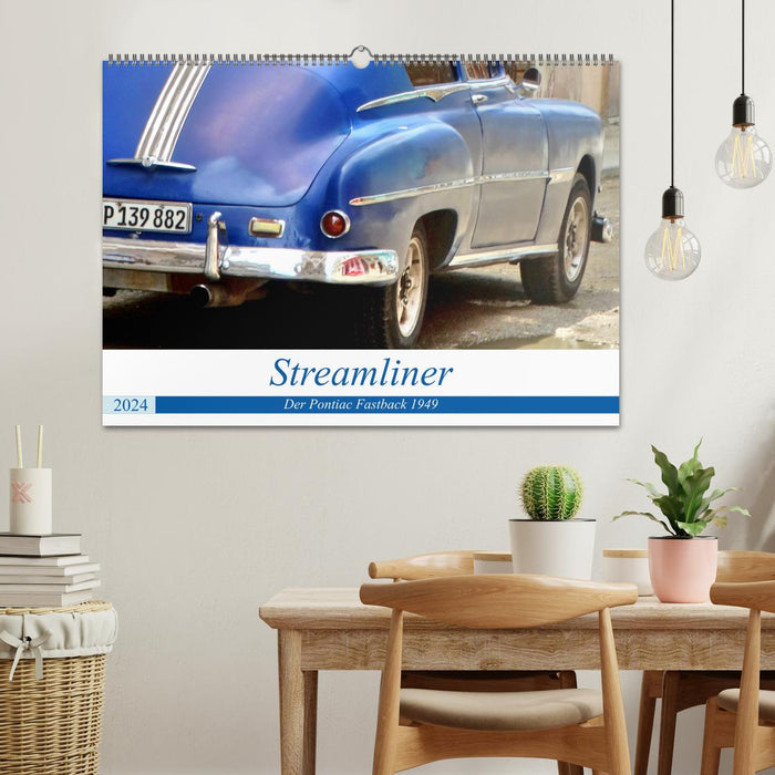 Streamliner - The Pontiac Fastback 1949 (CALVENDO wall calendar 2024) 