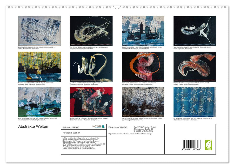 Abstrakte Welten (CALVENDO Premium Wandkalender 2024)