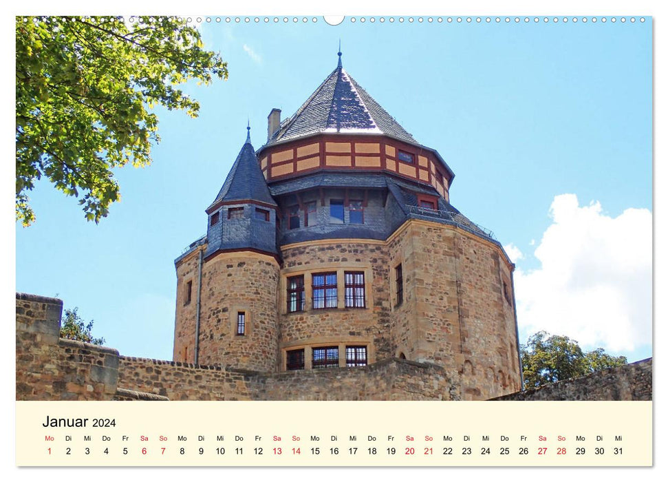 Beautiful Alzey - half-timbered buildings, wine and Rossmarktplatz (CALVENDO wall calendar 2024) 