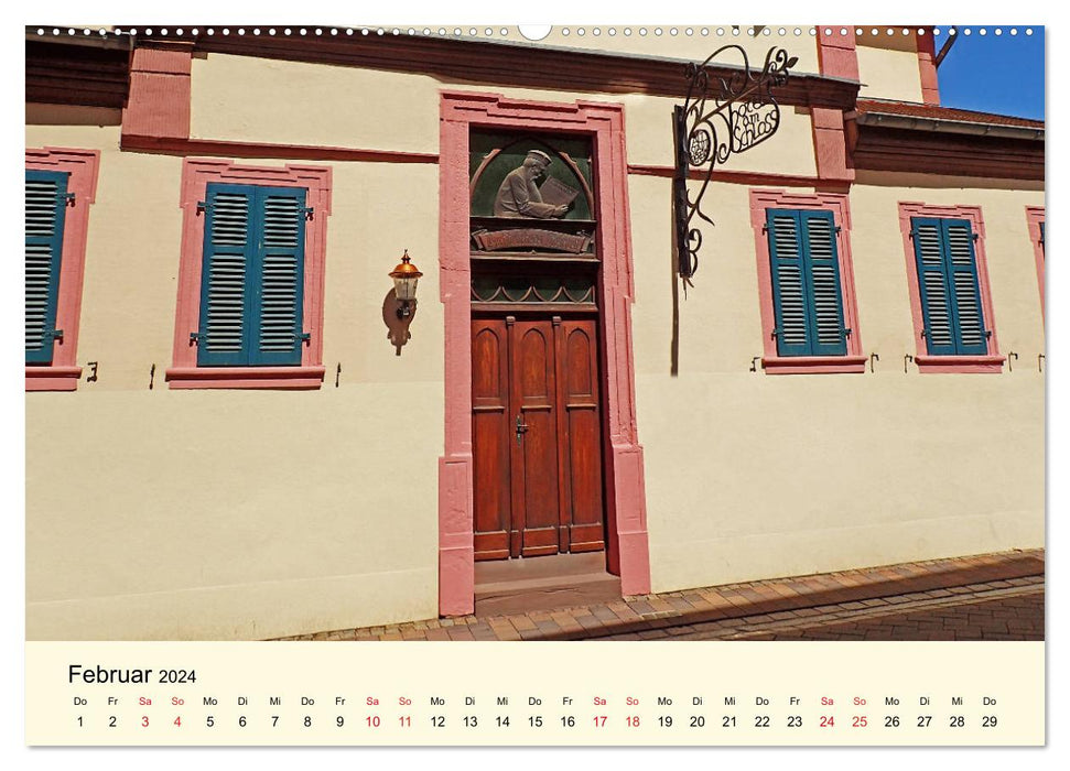 Beautiful Alzey - half-timbered buildings, wine and Rossmarktplatz (CALVENDO wall calendar 2024) 