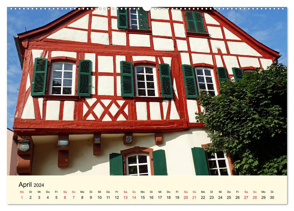 Beautiful Alzey - half-timbered buildings, wine and Rossmarktplatz (CALVENDO wall calendar 2024) 