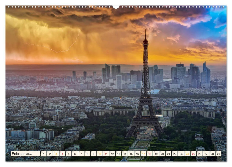 Eiffel Tower - Icon of Architecture (CALVENDO Premium Wall Calendar 2024) 