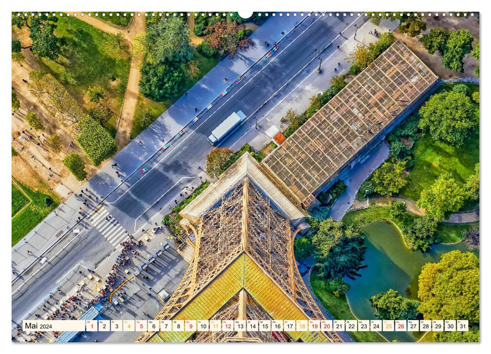 Eiffelturm - Ikone der Architektur (CALVENDO Premium Wandkalender 2024)