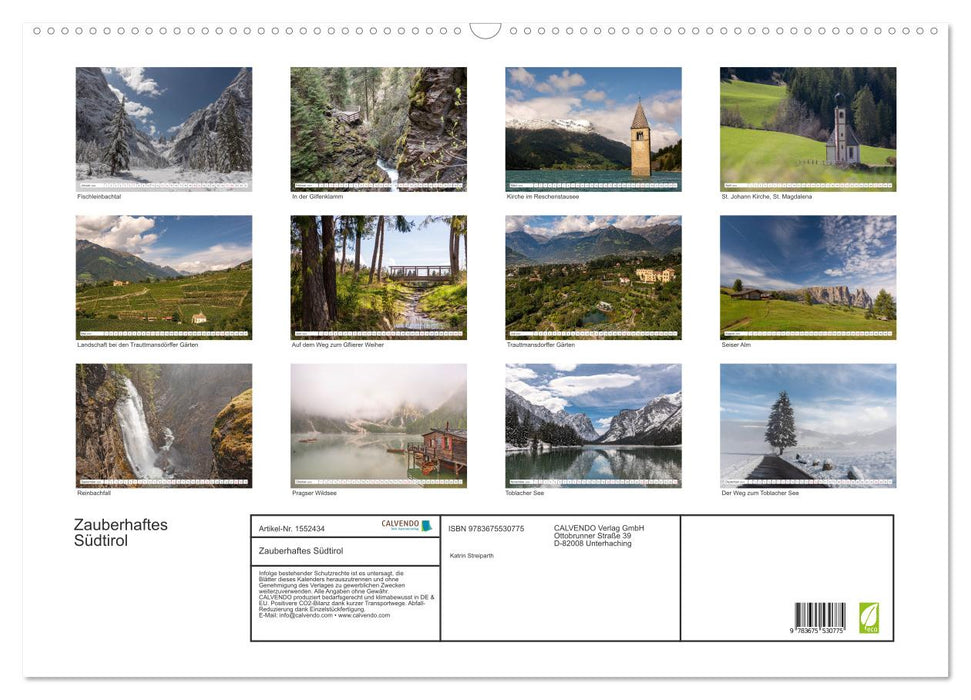 Magical South Tyrol (CALVENDO wall calendar 2024) 