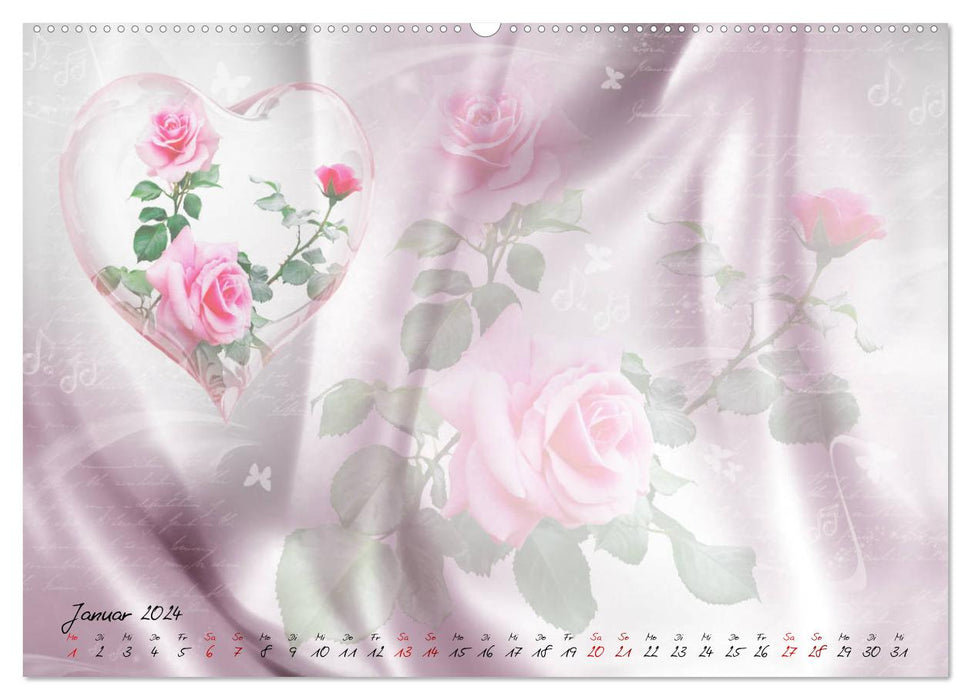 Time for emotions craft calendar (CALVENDO wall calendar 2024) 