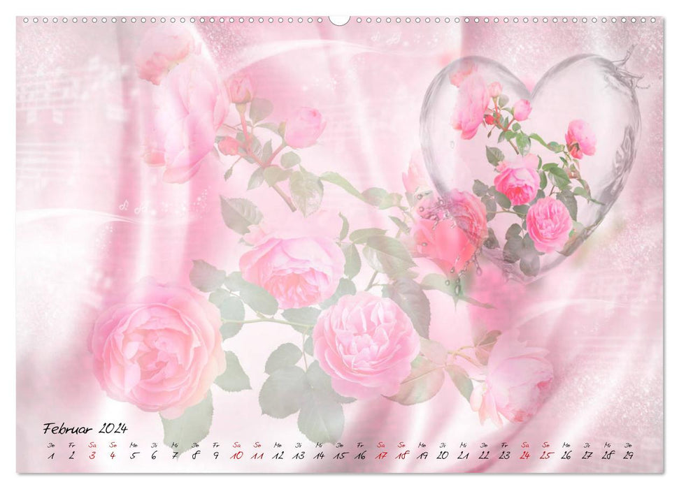 Zeit für Emotionen Bastelkalender (CALVENDO Wandkalender 2024)