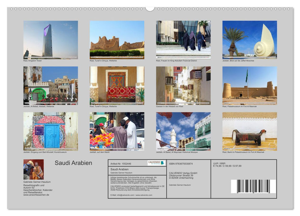 Saudi Arabia (CALVENDO Premium Wall Calendar 2024) 