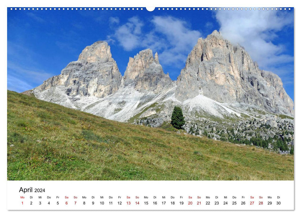 Beautiful landscapes in the Alps (CALVENDO Premium Wall Calendar 2024) 