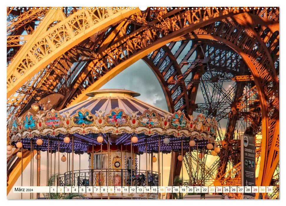 Tour Eiffel - Icône de l'architecture (Calendrier mural CALVENDO 2024) 