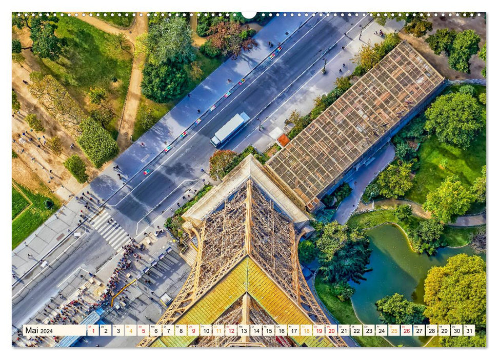 Tour Eiffel - Icône de l'architecture (Calendrier mural CALVENDO 2024) 