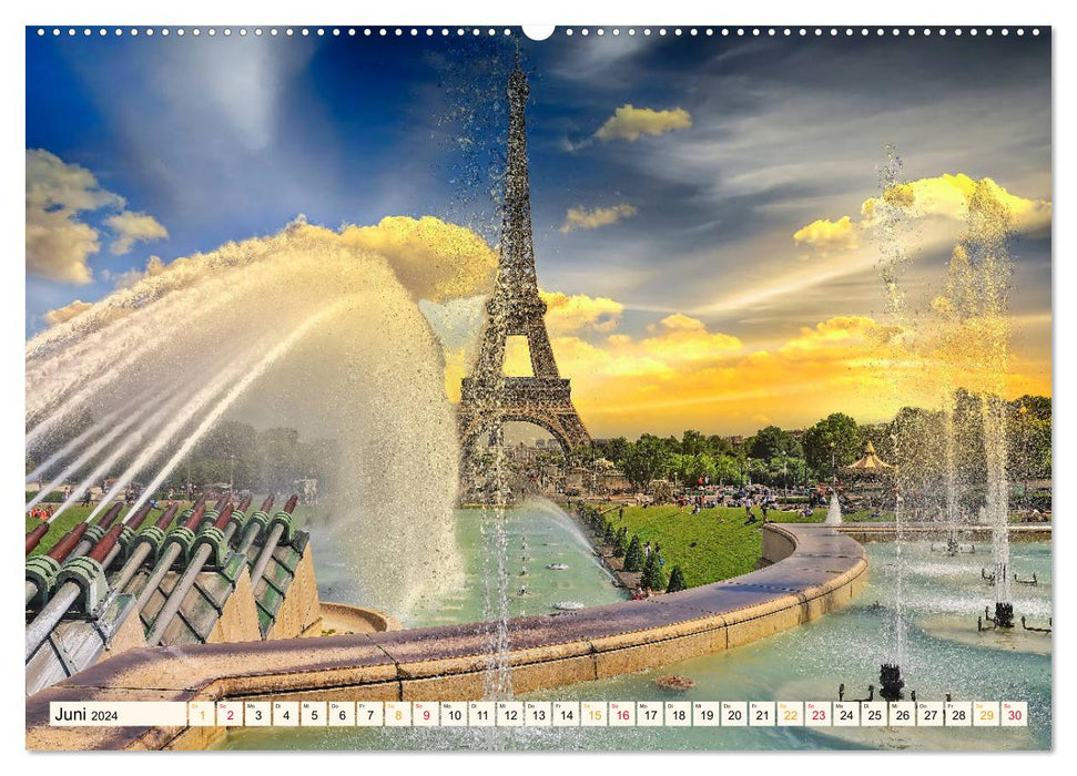 Tour Eiffel - Icône de l'architecture (Calendrier mural CALVENDO 2024) 