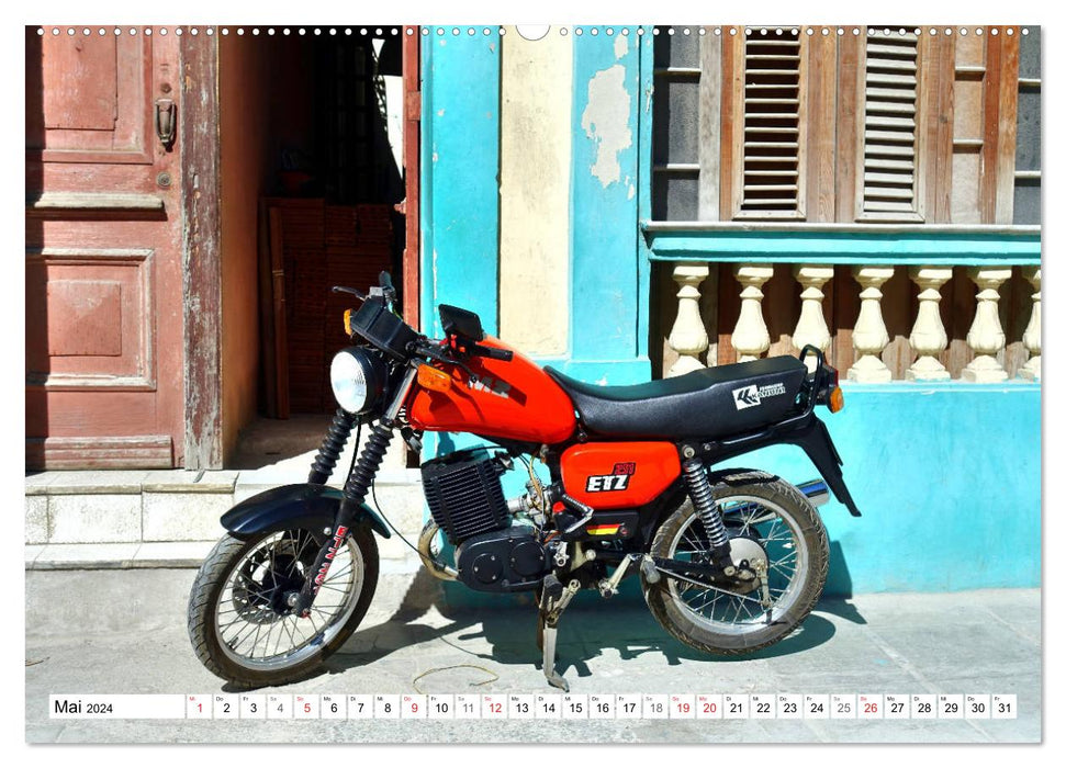 MZ ETZ 251 - Letztes Motorrad der DDR (CALVENDO Wandkalender 2024)