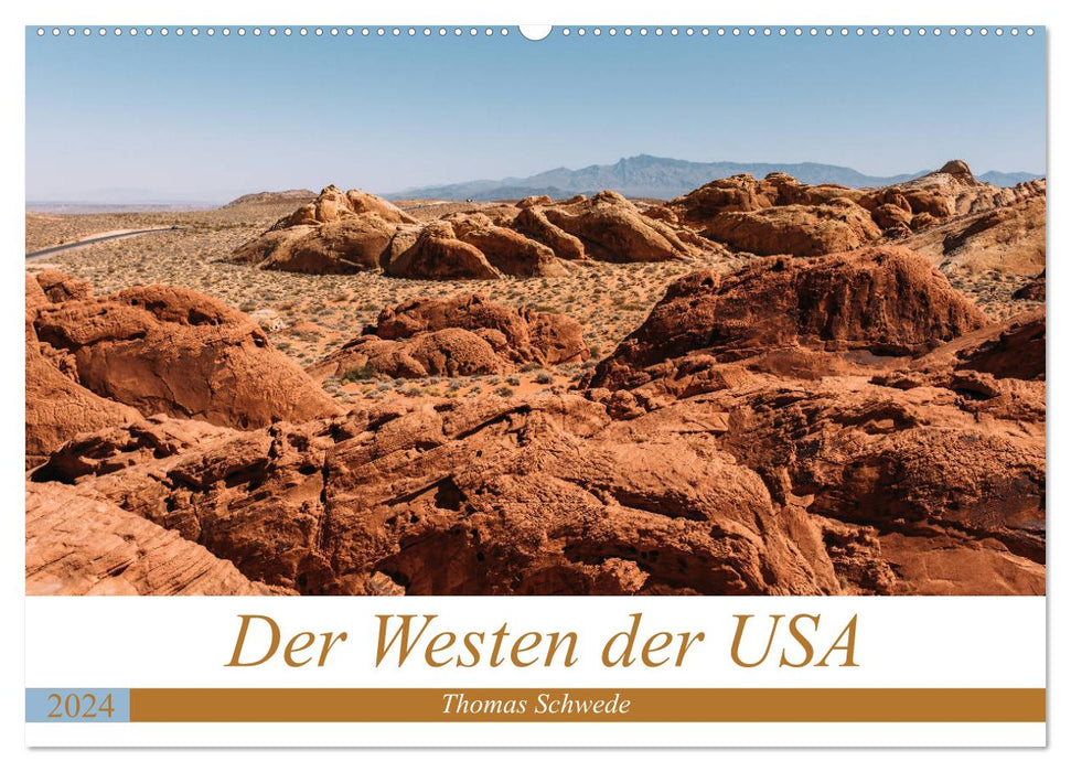 Der Westen der USA (CALVENDO Wandkalender 2024)