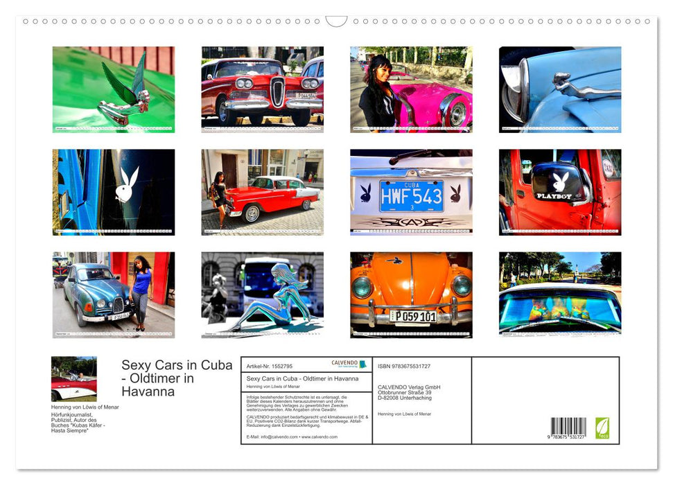 Sexy Cars in Cuba - Fascinating vintage cars in Havana (CALVENDO wall calendar 2024) 