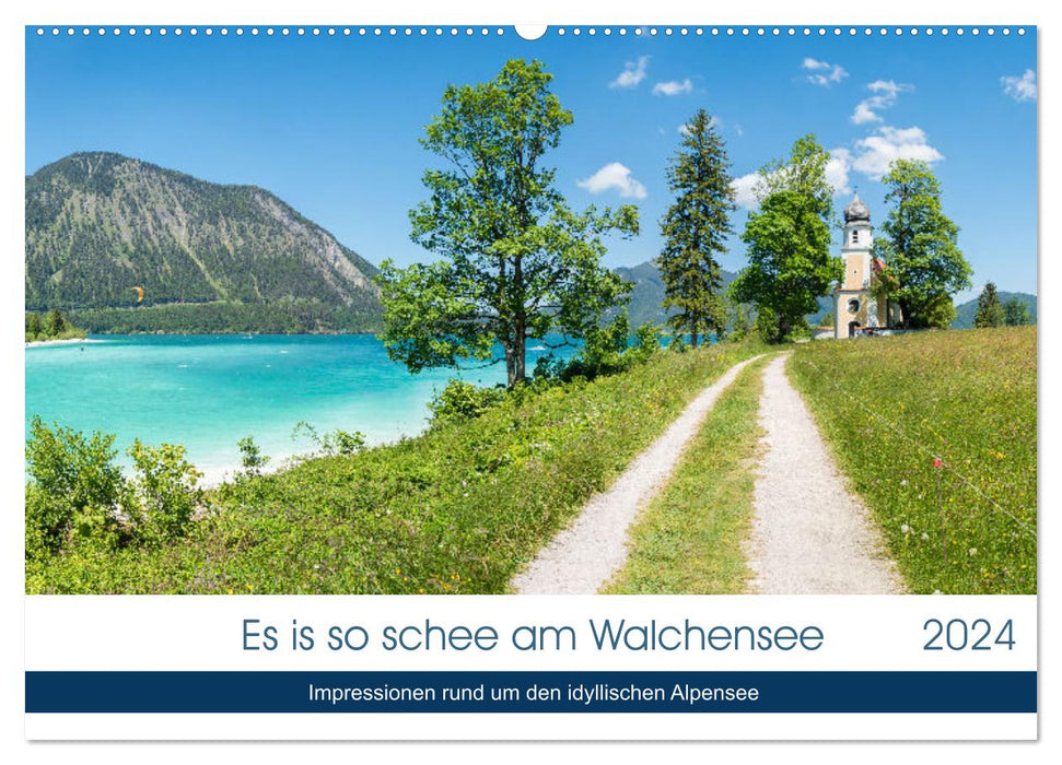 Es is so schee am Walchensee 2024 (CALVENDO Wandkalender 2024)