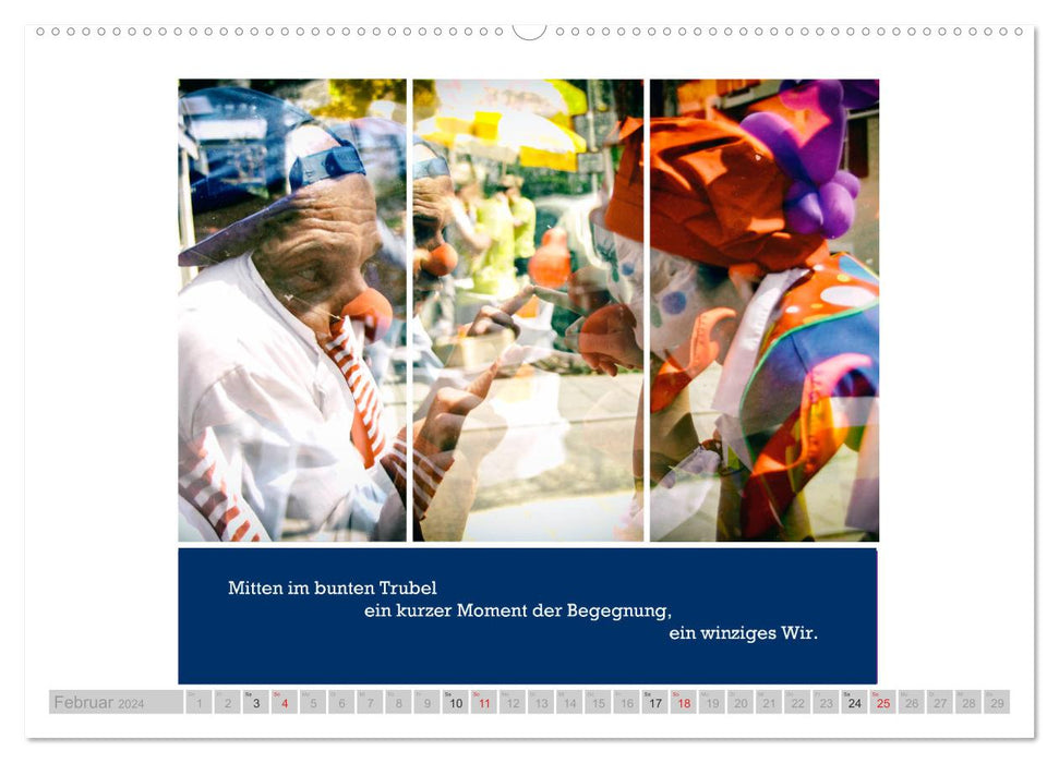 Connexions - photographies et textes en harmonie (Calendrier mural CALVENDO 2024) 