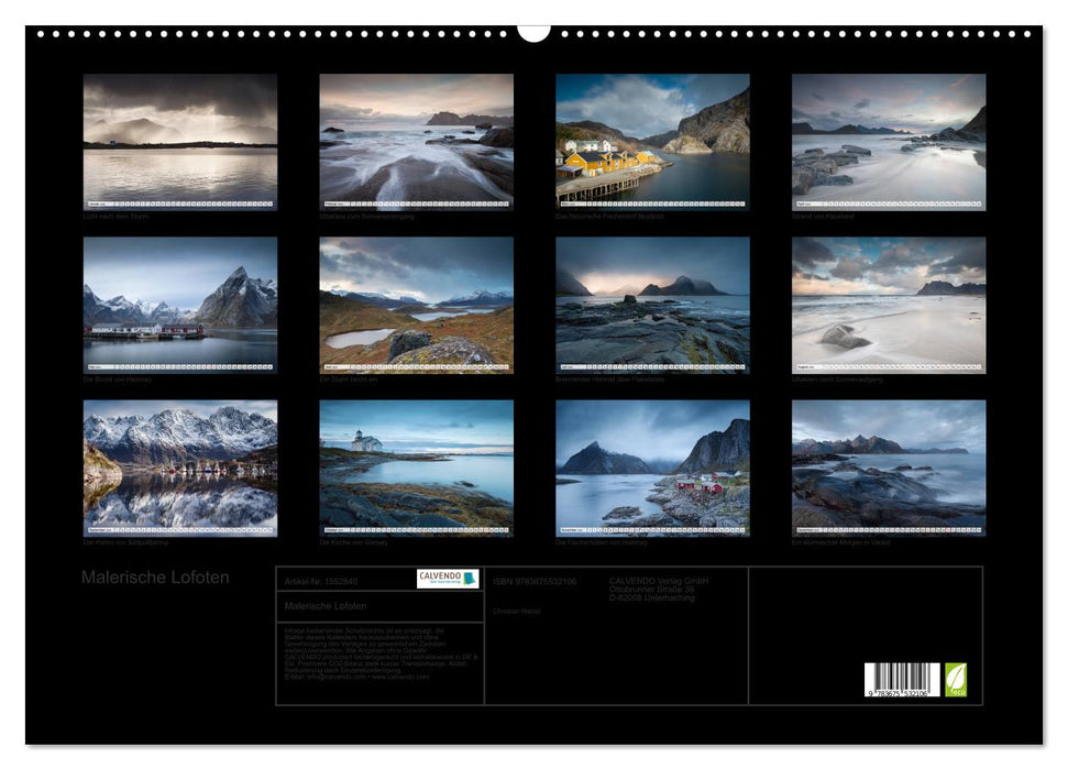 Picturesque Lofoten (CALVENDO wall calendar 2024) 