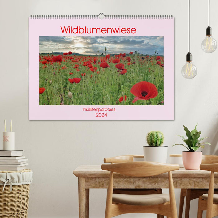 Wildflower meadow insect paradise (CALVENDO wall calendar 2024) 