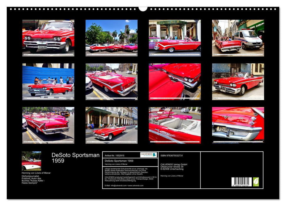 DeSoto Sportsman 1959 - final spurt of a car brand (CALVENDO wall calendar 2024) 