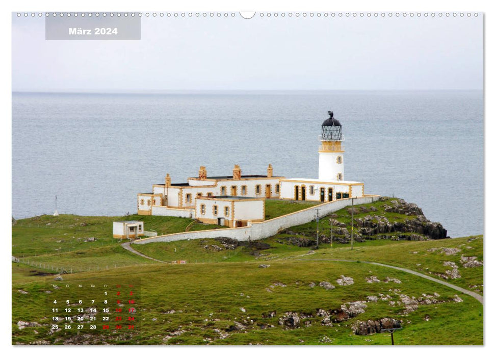 Leuchttürme an Schottlands Westküste (CALVENDO Wandkalender 2024)