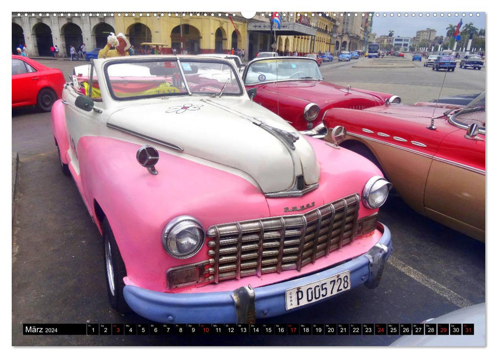 Dodge Dreams - Ein Traumcabrio in Kuba (CALVENDO Premium Wandkalender 2024)