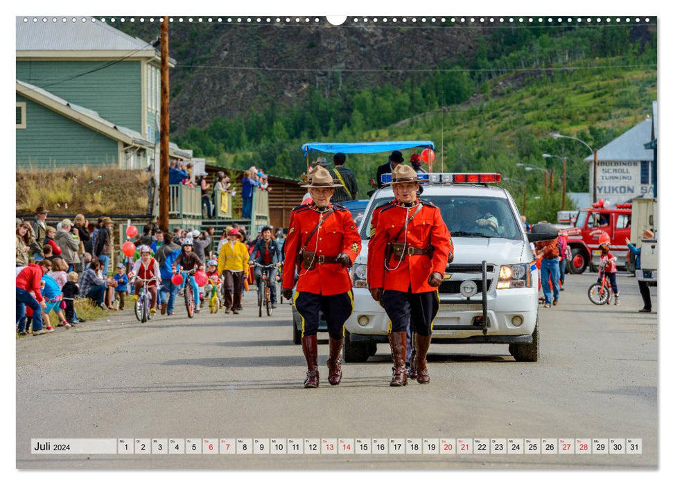 Willkommen in Dawson City - Die legendäre Goldgräberstadt am Yukon (CALVENDO Premium Wandkalender 2024)