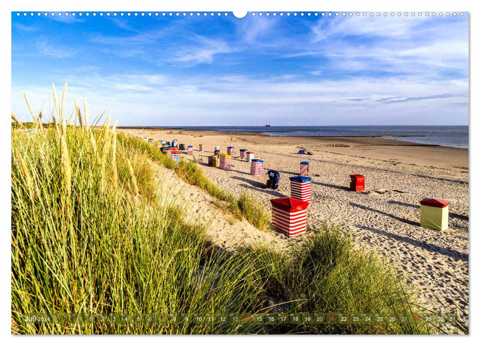 Strandlust Nordsee-Liebe (CALVENDO Premium Wandkalender 2024)