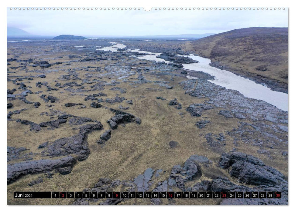 Island Topviews - Ansichten von oben (CALVENDO Premium Wandkalender 2024)