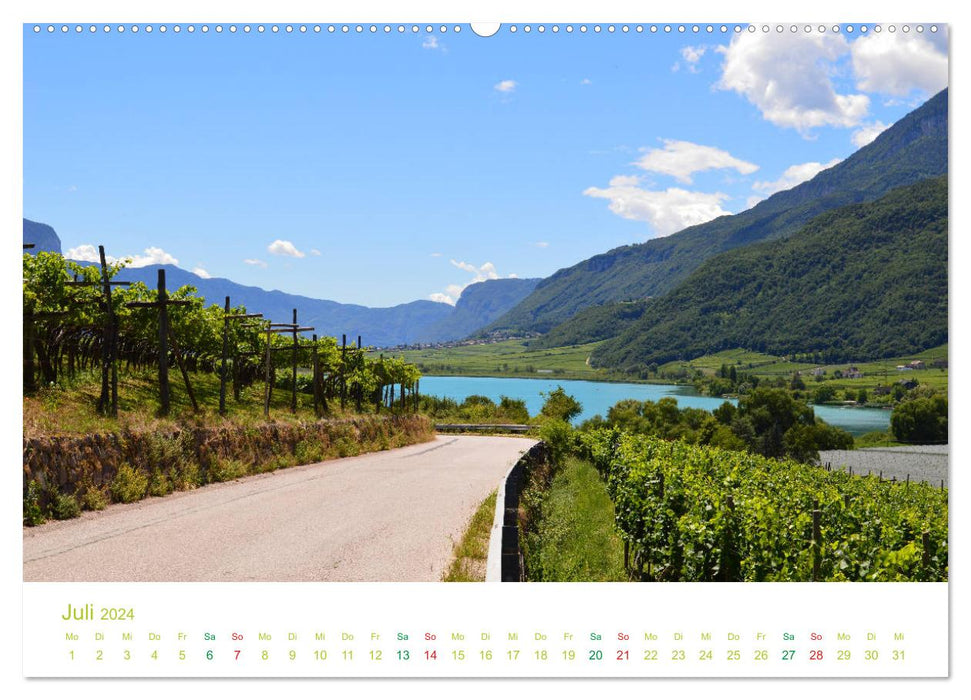Der Kalterer See - Schönheit in Südtirols Süden (CALVENDO Premium Wandkalender 2024)