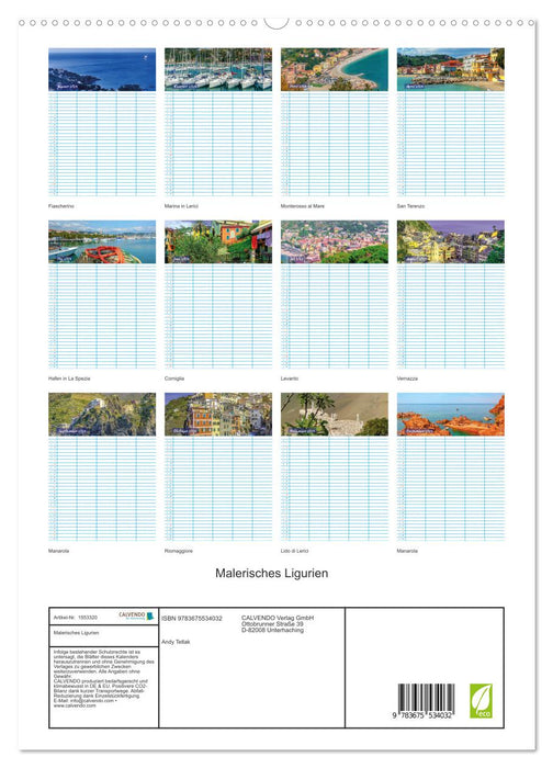 Malerisches Ligurien (CALVENDO Premium Wandkalender 2024)