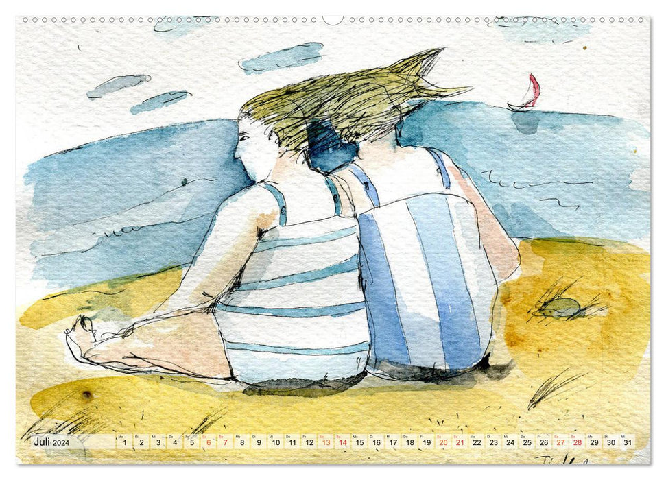 Liebe und Freundschaft (CALVENDO Premium Wandkalender 2024)