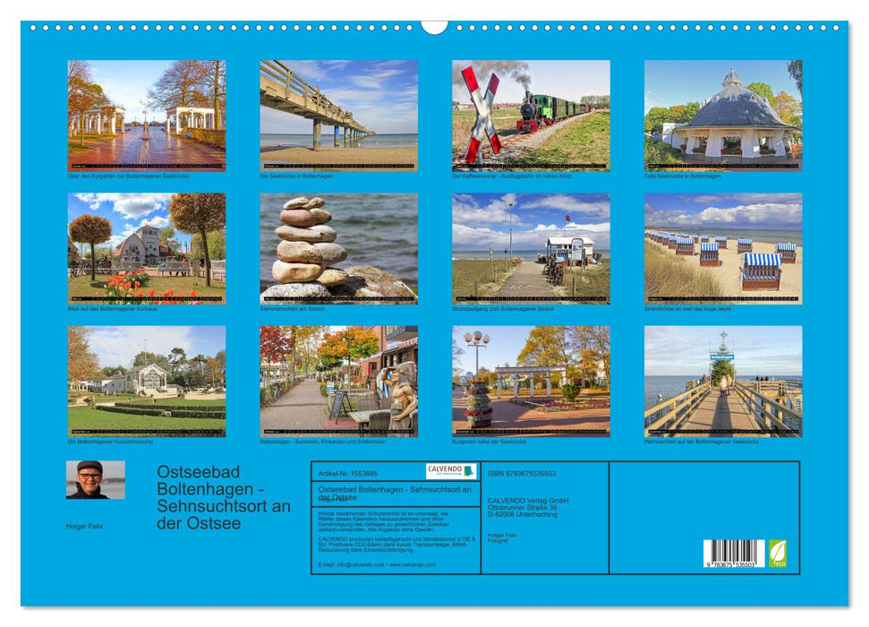 Ostseebad Boltenhagen - Sehnsuchtsort an der Ostsee (CALVENDO Wandkalender 2024)