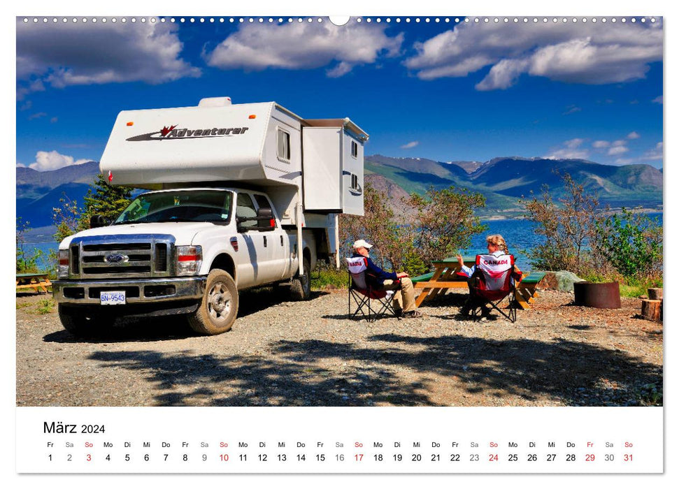 KANADA Mit dem Camper quer durch die Rockies (CALVENDO Wandkalender 2024)