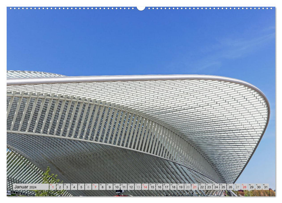 Der Bahnhof Guillemins (CALVENDO Premium Wandkalender 2024)