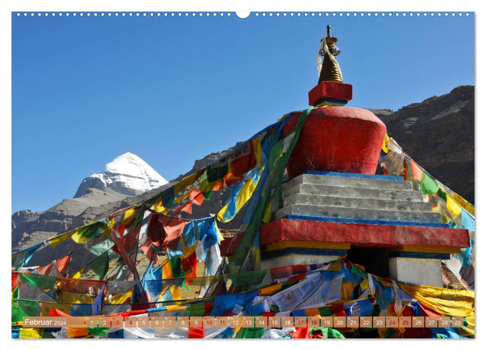 Tschörten, Architektur des Himalaya (CALVENDO Wandkalender 2024)