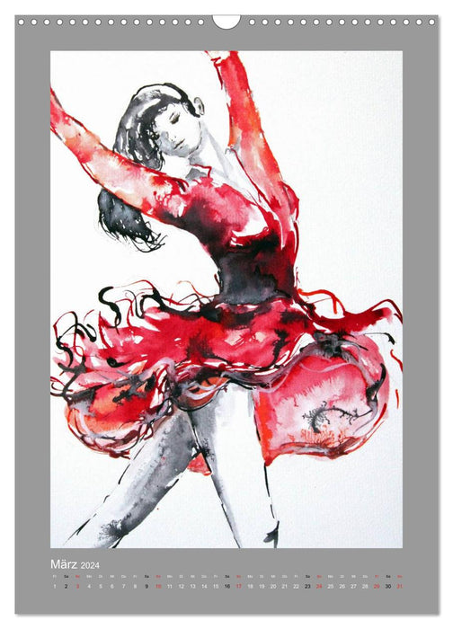 Starke Frauen - Tänzerinnen (CALVENDO Wandkalender 2024)