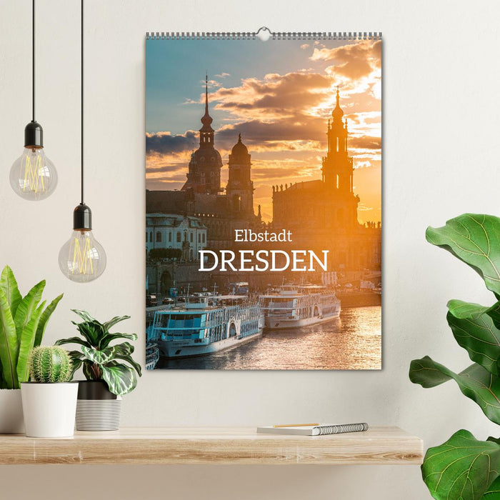 Elbstadt Dresden (CALVENDO Wandkalender 2024)