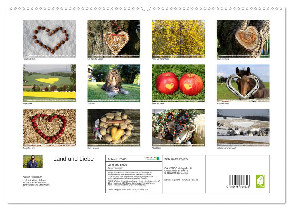 Land und Liebe (CALVENDO Premium Wandkalender 2024)