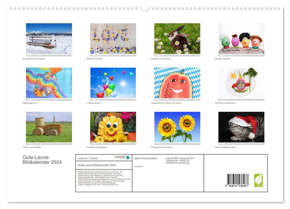 Gute-Laune-Bildkalender 2024 (CALVENDO Premium Wandkalender 2024)