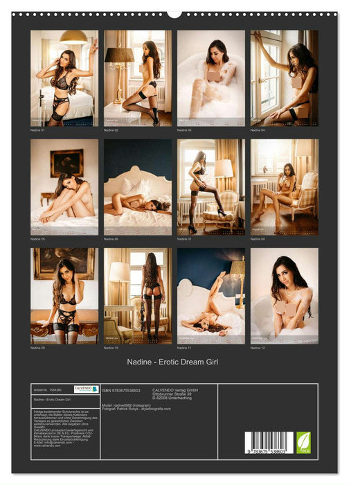 Nadine - Erotic Dream Girl (CALVENDO Premium Wandkalender 2024)