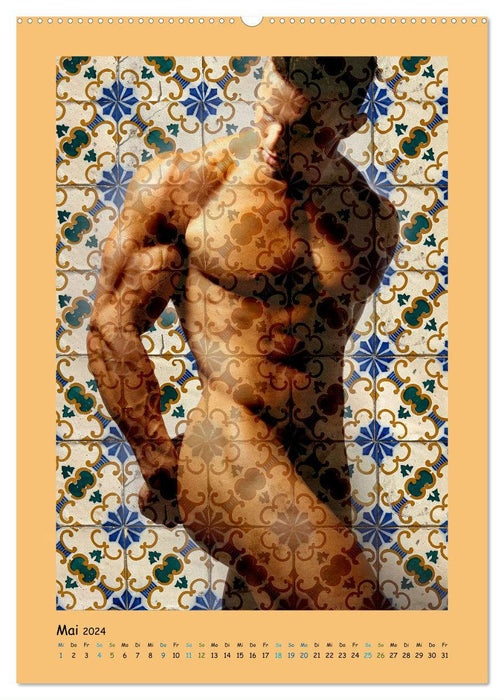 Männer mit Fassade (CALVENDO Wandkalender 2024)