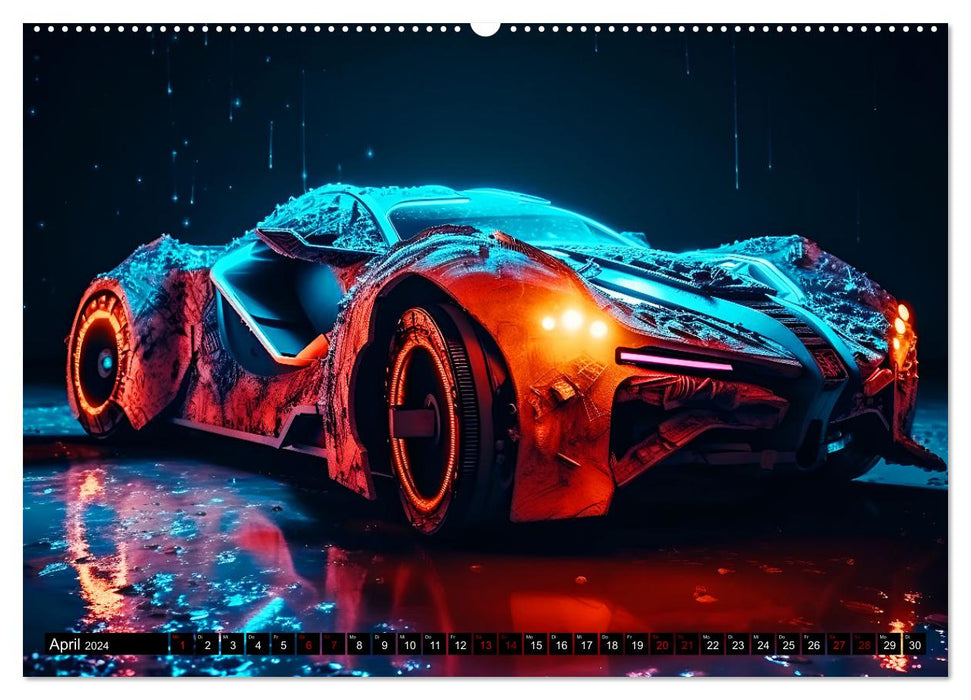 Future Vision Cars-Studio Art (CALVENDO Premium Wandkalender 2024)